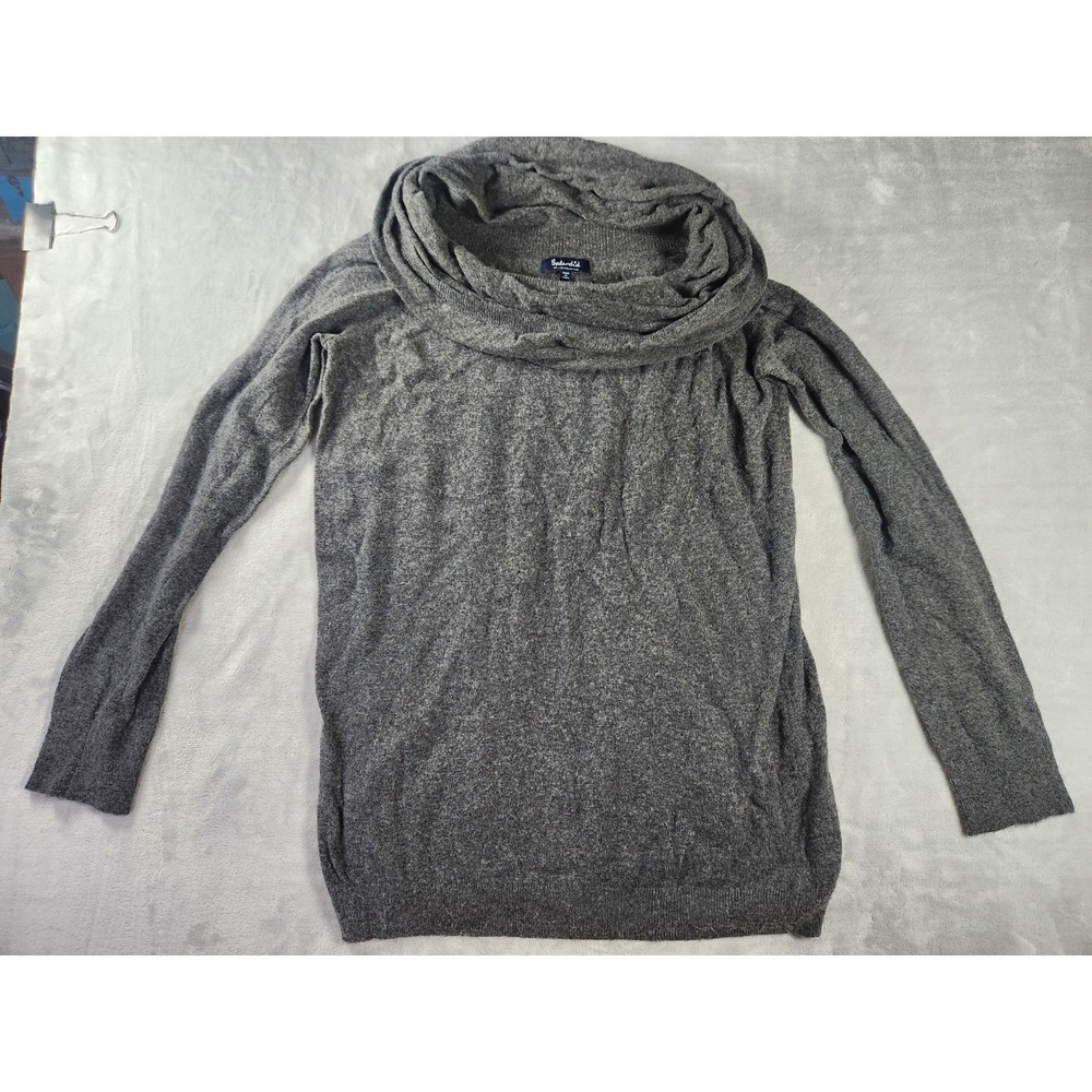 SPLENDID Gray Super‎ Soft Cowl Neck Long Sleeve Shirt Top Sz L